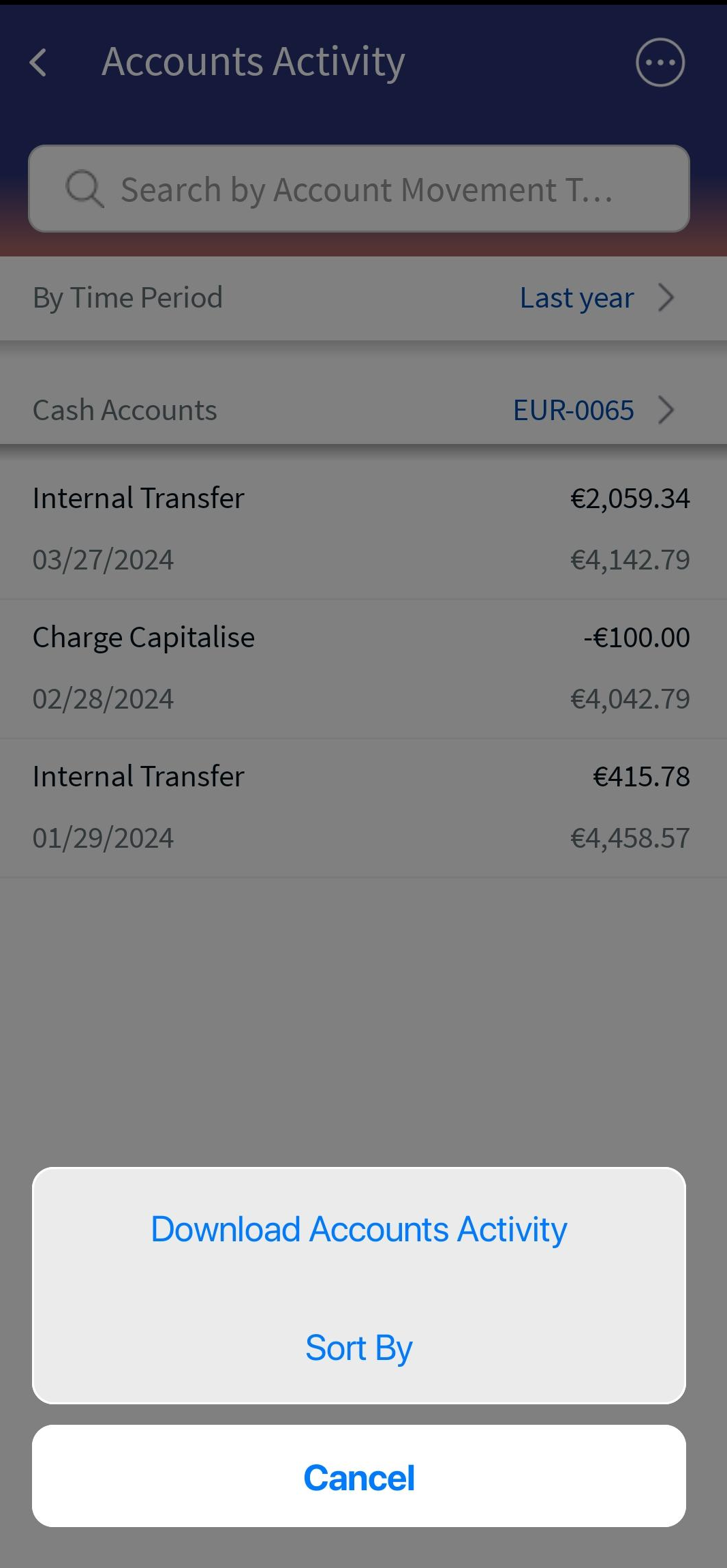 Account Activity